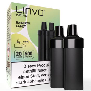 Linvo Pod Lite - Rainbow Candy - Prefilled Pods 2er Pack - 2ml 20mg NicSalt