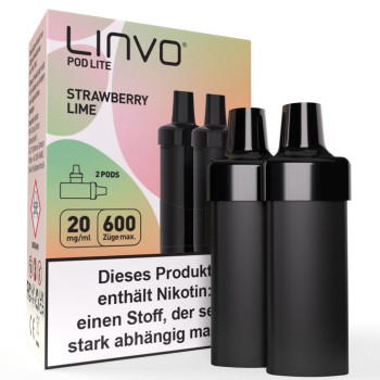 Linvo Pod Lite - Strawberry Lime - Prefilled Pods 2er Pack - 2ml 20mg NicSalt