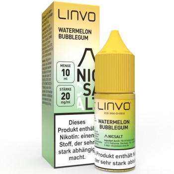 Linvo Watermelon Bubblegum NicSalt Liquid