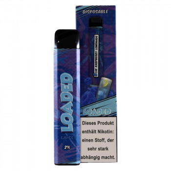 Loaded E-Zigarette 20mg 600 Züge 500mAh NicSalt Blue Raspberry Lemonade