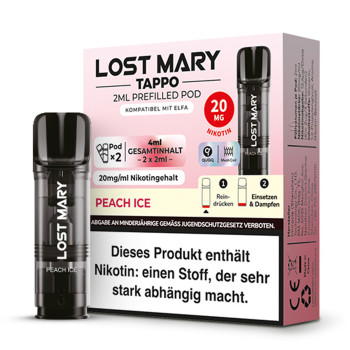 Lost Mary Tappo - Peach Ice -  Prefilled Pods 2er Pack - 2ml 20mg NicSalt