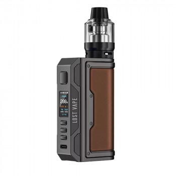 Lost Vape Thelema Quest 200W 5,0ml TC Kit inkl. UB Pro Sub Ohm Pod Tank Gunmetall-Leder