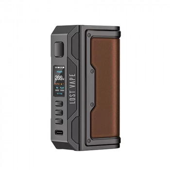 Lost Vape Thelema Quest 200W Mod Akkuträger Gunmetall-Leder