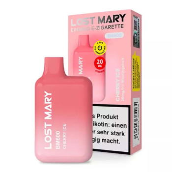 Lost Mary E-Zigarette 20mg 600 Züge 360mAh NicSalt Cherry Ice