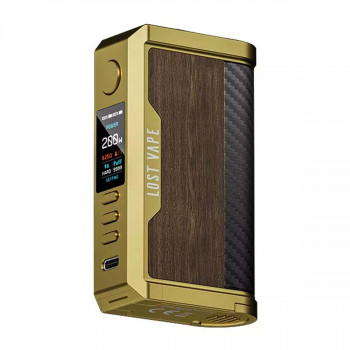 Lost Vape Centaurus Q200 200W Mod Akkuträger Gold Teak Wood