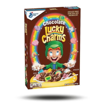 Lucky Charms Chocolate - Cerealien mit Marshmallows - Gluten Frei - 311g