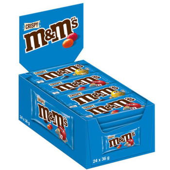 M&M's Crispy Schokolinsen mit Knusperkern 24x 36g