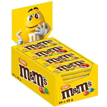 M&M's Peanut Schokolinsen mit Erdnusskern 24x 45g