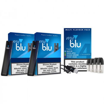 MyBlu Starter Pack Doppelset (2 Geräte + 4 Pods) MyBlu Starter Pack Doppelset (2 Geräte + 4 Pods)