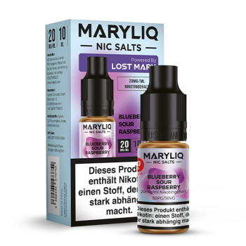 Maryliq Blueberry Sour Raspberry NicSalt Liquid 10ml / 20mg