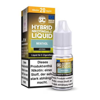 Menthol Hybrid NicSalt Liquid by SC 10ml / 10mg