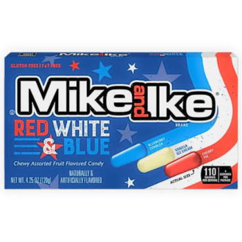 Mike and Ike Red White & Blue 120g