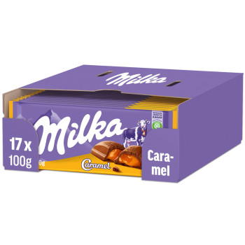 Milka Caramel Schokolade 17x 100g