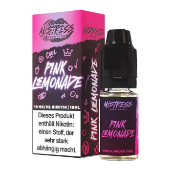 Pink Lemonade NicSalt Liquid by Mistress Vape Juice 10ml / 10mg