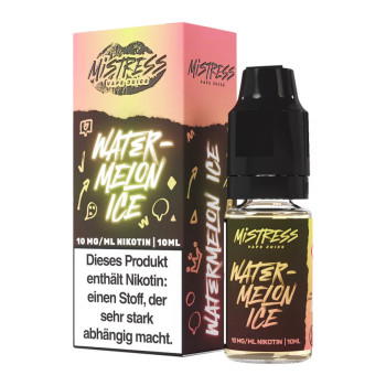 Watermelon Ice NicSalt Liquid by Mistress Vape Juice 10ml / 10mg