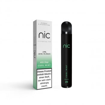 NIC E-Zigarette 20mg 400 Züge 400mAh NicSalt Cool Mint