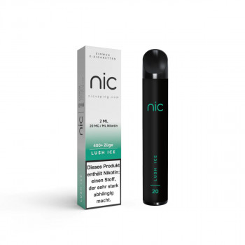 NIC E-Zigarette 20mg 400 Züge 400mAh NicSalt Lush Ice