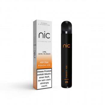 NIC E-Zigarette 20mg 400 Züge 400mAh NicSalt Peach Ice NIC E-Zigarette 20mg 400 Züge 400mAh NicSalt Peach Ice