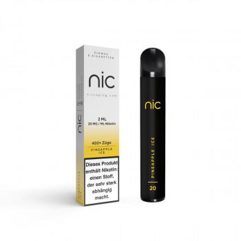 NIC E-Zigarette 20mg 400 Züge 400mAh NicSalt Pineapple Ice NIC E-Zigarette 20mg 400 Züge 400mAh NicSalt Pineapple Ice