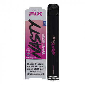 Nasty Juice AIRFIX E-Zigarette 675 Züge 700mAh NicSalt Blackcurrant Cotton Candy