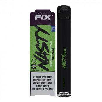 Nasty Juice AIRFIX E-Zigarette 675 Züge 700mAh NicSalt Double Apple 20mg