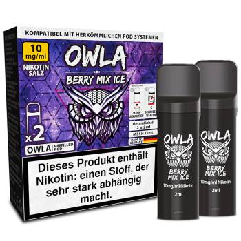 OWLA – Berry Mix Ice – Prefilled Pod 2er Pack 10mg