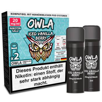 OWLA – Iced Vanilla Berry – Prefilled Pod 2er Pack OWLA – Iced Vanilla Berry – Prefilled Pod 2er Pack