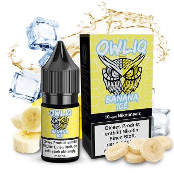 OWLIQ Banana Ice NicSalt Liquid 10ml / 10mg