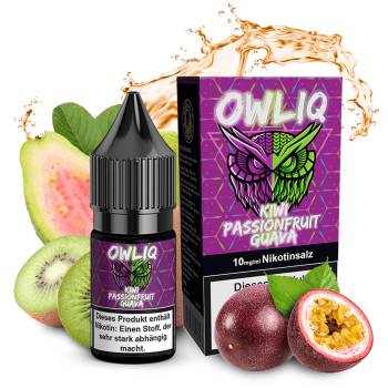 OWLIQ Kiwi Passionfruit Guava NicSalt Liquid 10ml / 10mg