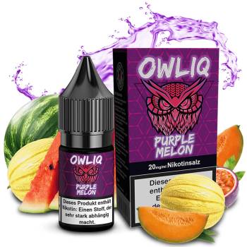 OWLIQ Purple Melon NicSalt Liquid 10ml / 20mg