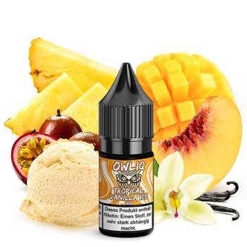 OWLIQ Tropical Vanilla Ice NicSalt Liquid 10ml / 10mg OWLIQ Tropical Vanilla Ice NicSalt Liquid 10ml / 10mg