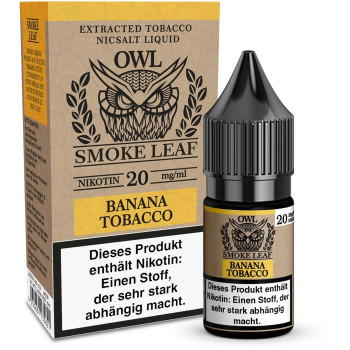 OWL Smoke Leaf Banana Tobacco NicSalt Liquid 10ml / 20mg