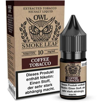 OWL Smoke Leaf Coffee Tobacco NicSalt Liquid 10ml / 10mg