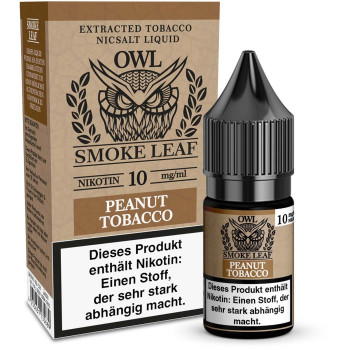 OWL Smoke Leaf Peanut Tobacco NicSalt Liquid 10ml / 10mg