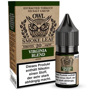 OWL Smoke Leaf Virginia Blend Liquid 10ml / 20mg Nikotinsalz OWL Smoke Leaf Virginia Blend Liquid 10ml / 20mg Nikotinsalz