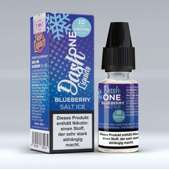 One Blueberry Ice 10ml NicSalt Liquid by Dash Liquids