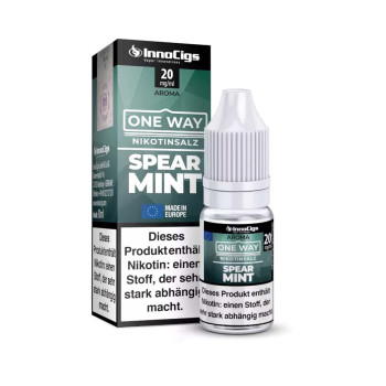 One Way – Spearmint NicSalt Liquid by InnoCigs 0 mg / 10ml