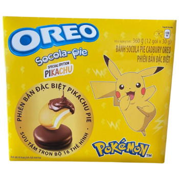 Oreo Socola-Pie Pokemon Edition Pikachu 360g