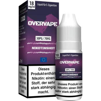 Overvape NicShot Nikotinshot 18 mg / 10ml / 30PG/70VG