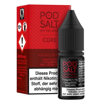 Double Apple 10ml NicSalt Liquid by Pod Salt 11mg