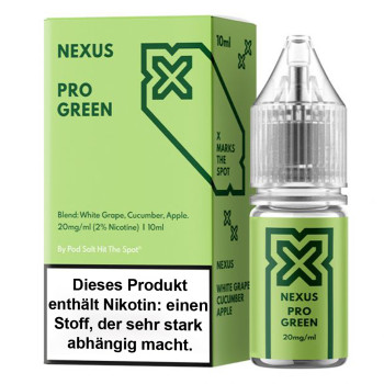 Pro Green 10ml NicSalt Liquid by Pod Salt X