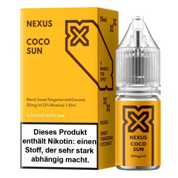 Coco Sun 10ml NicSalt Liquid by Pod Salt X