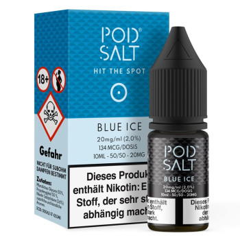 Blue Ice 10ml NicSalt Liquid by Pod Salt