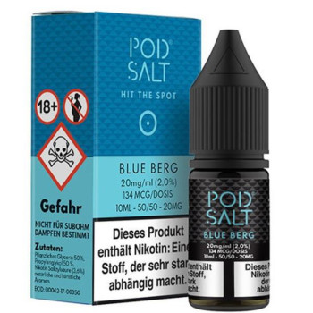 Blue Berg 10ml NicSalt Liquid by Pod Salt