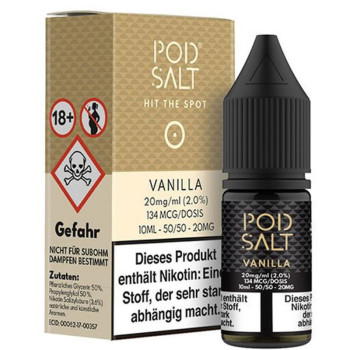 Vanilla 10ml NicSalt Liquid by Pod Salt