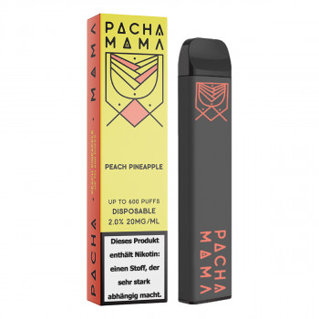 Pacha Mama E-Zigarette 20mg 600 Züge 450mAh NicSalt Peach Pineapple