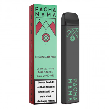 Pacha Mama E-Zigarette 20mg 600 Züge 450mAh NicSalt Strawberry Kiwi