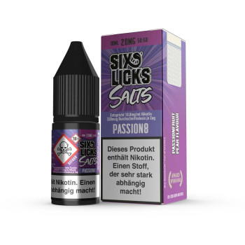 Passion8 10ml NicSalt by Six Licks 10ml / 20mg