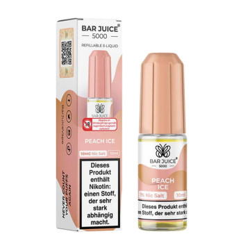 Peach Ice NicSalt Liquid by Bar Juice 5000 10ml / 10mg