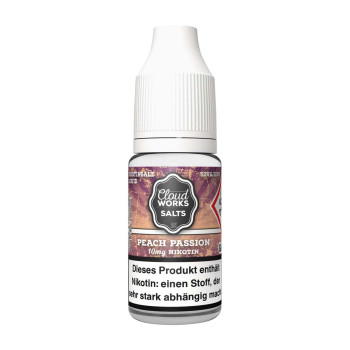 Peach Passion Overdosed NicSalt Liquid by Cloudworks Salts